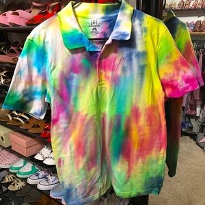 ❌SOLD❌Men’s tie-dye polo t-shirt
